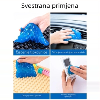 Višenamjenski meki čistački gel za unutrašnjost automobila i prašinu u utorima tipkovnice