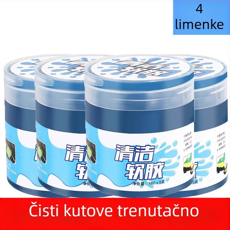 Višenamjenski meki čistački gel za unutrašnjost automobila i prašinu u utorima tipkovnice