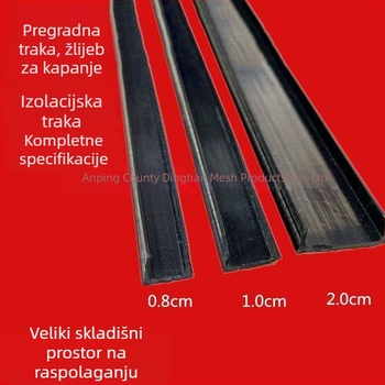 Plastični U-oblikovani žljeb za vanjsku fasadu, odvajanje žbuke i odvod vode za prozore i balkone