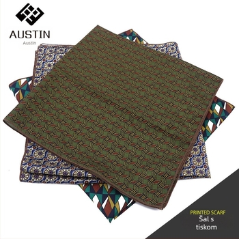 2022 nova korejska stil otisnuti šal za ovratnik košulje, mali kvadrat, 60×60 cm, ljetni dodatak, obična tkanina