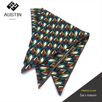 2022 nova korejska stil otisnuti šal za ovratnik košulje, mali kvadrat, 60×60 cm, ljetni dodatak, obična tkanina