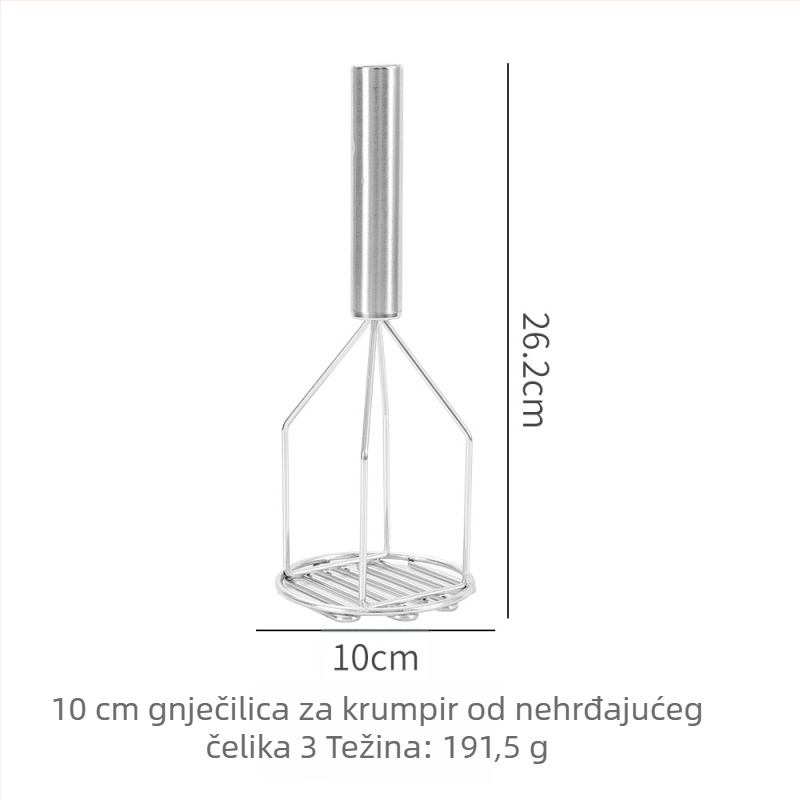 Preša za pire krumpira, 430 nehrđajući čelik, kuhinjski alat