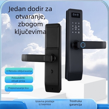 Pametni zasun s prepoznavanjem lica, videointerkom, otisak prsta i lozinka, WiFi daljinsko otključavanje za sobe i urede, grafiti dizajn