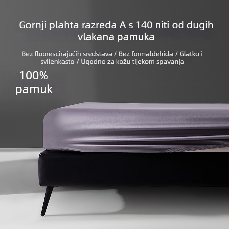 Klasa A, dvostruko pletene pamuk plahte s zaštitom madraca, protuklizni set posteljine