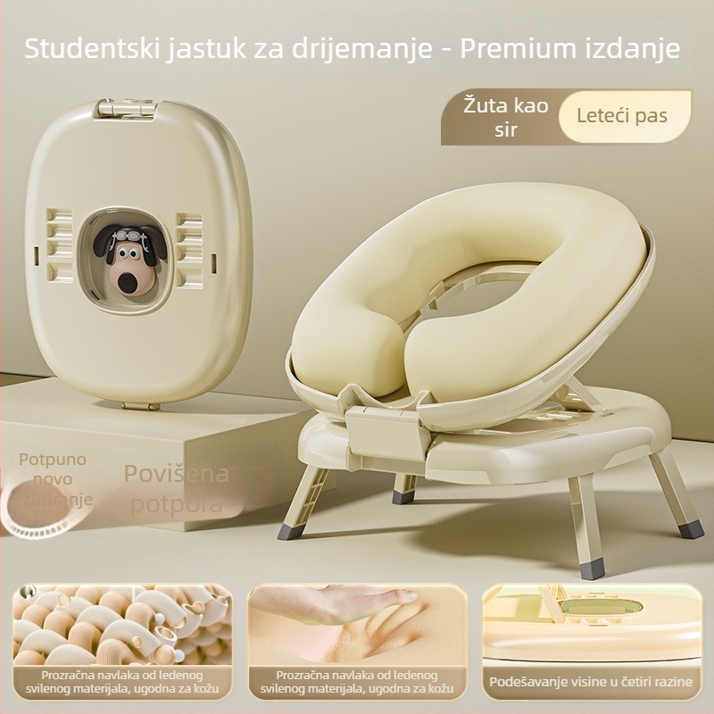 Sklopiva jastučnica za odmor učenika osnovne škole, jastuk na stolu za odmor u učionici