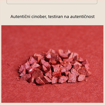 Cinnabar privjesak s Heart Sutra, motivi Godine zmaja i Godine rođenja, višeslojni ljubičasto-zlatni završetak