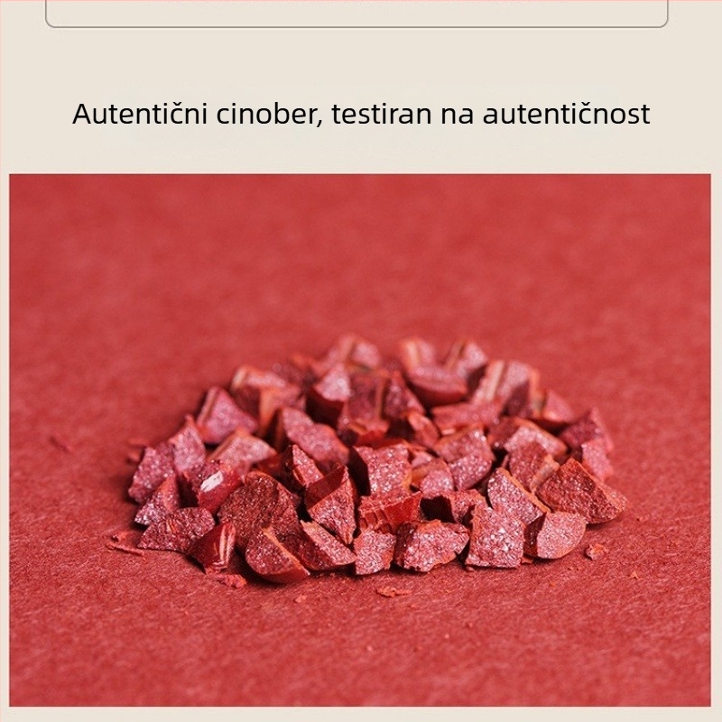 Cinnabar privjesak s Heart Sutra, motivi Godine zmaja i Godine rođenja, višeslojni ljubičasto-zlatni završetak