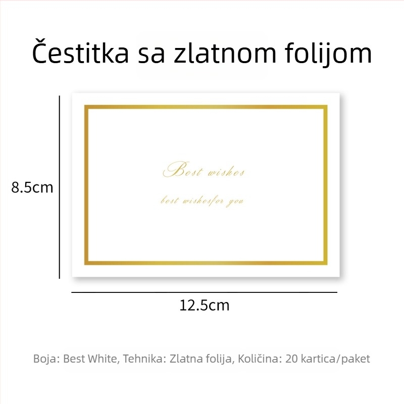 Valentinova čestitka, korejskog stila kreativna kartica s porukom za buket cvijeća, mini kartica s toplinskim otiskom