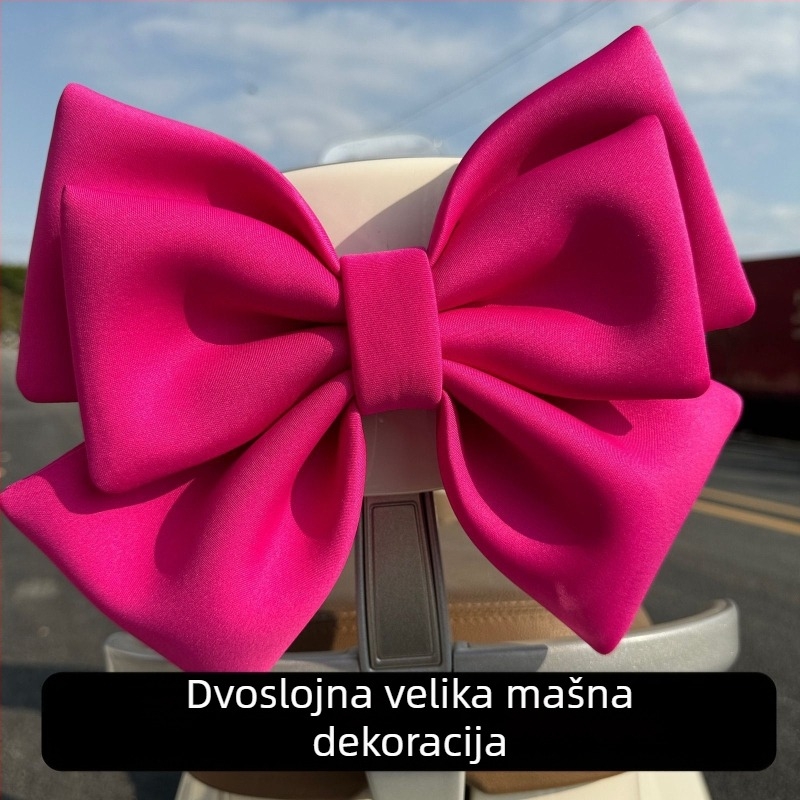 Dekorativna mašna – dodatak za električni bicikl Emma TaLing No.9, stražnje svjetlo i naslon za leđa