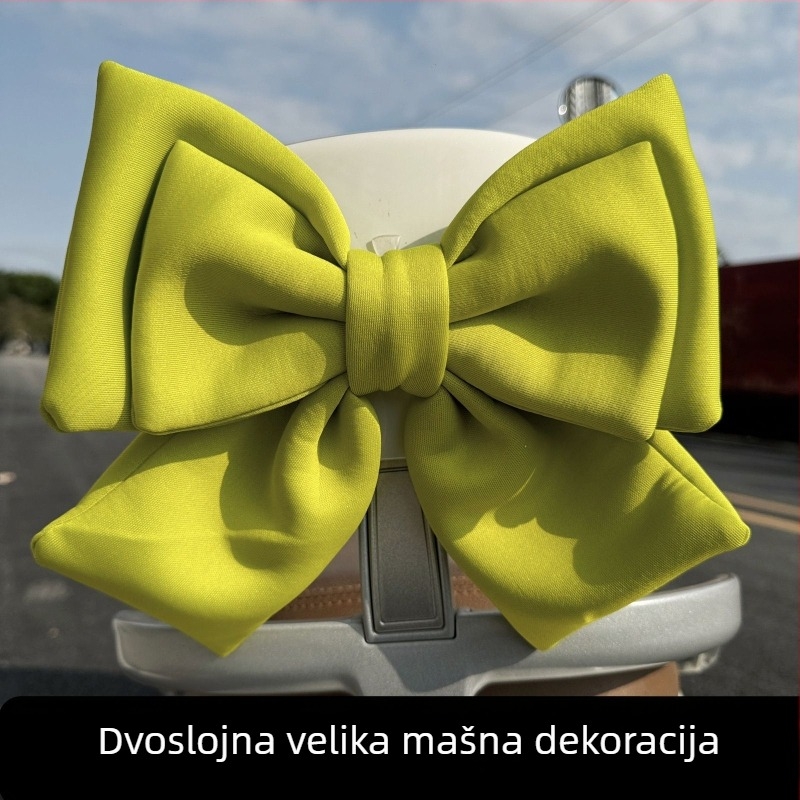 Dekorativna mašna – dodatak za električni bicikl Emma TaLing No.9, stražnje svjetlo i naslon za leđa