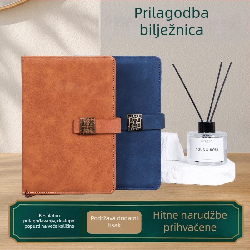 A5 bilježnica s dizajnom prozora, debele unutarnje stranice, poslovni dnevnik, prilagodljiv