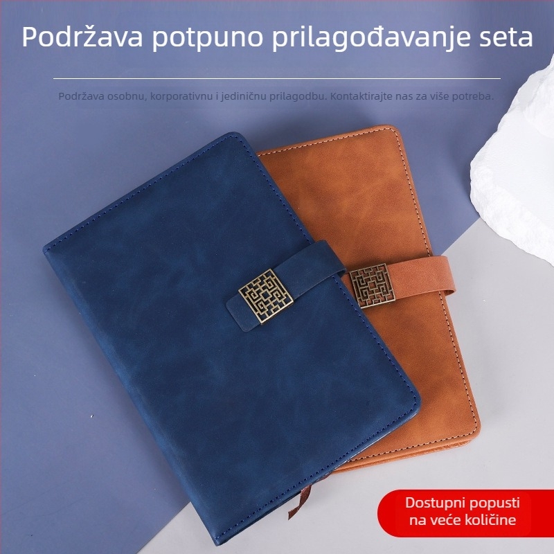 A5 bilježnica s dizajnom prozora, debele unutarnje stranice, poslovni dnevnik, prilagodljiv