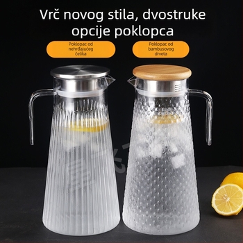 Akrilna boca za hladnu vodu s prozirnim čajnikom, PC plast, visoka otpornost na visoke temperature, za sokove i napitke