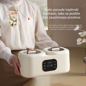 Dvokomorni lonac za hot pot i kuhanje riže s dodirnim zaslonom — sve-u-jednom za kuhanje riže, juhe i parenje