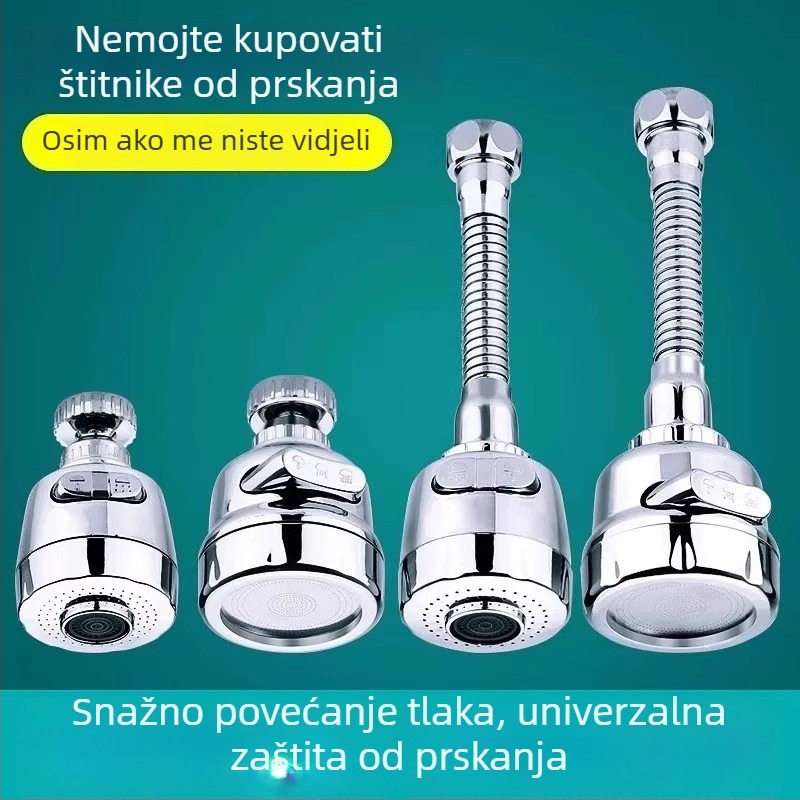 Produžni nastavak za kuhinjsku slavinu s zaštitom od prskanja, filtrom vode i štednjom vode