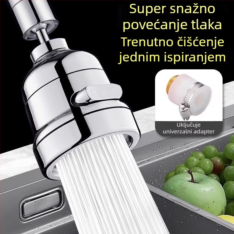 Produžni nastavak za kuhinjsku slavinu s zaštitom od prskanja, filtrom vode i štednjom vode