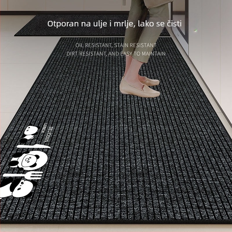 Kuhinjska podloga za pod, protuklizna, periva, vodootporna, otporna na mrlje i prljavštinu, s petljastom površinom, za kućnu upotrebu