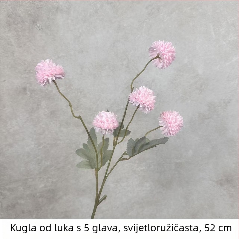 Jesenska paleta boja, petokraka lukovska kugla, umjetni satenski cvijet – krizantema i maslačak, dekor za dom i dnevni boravak
