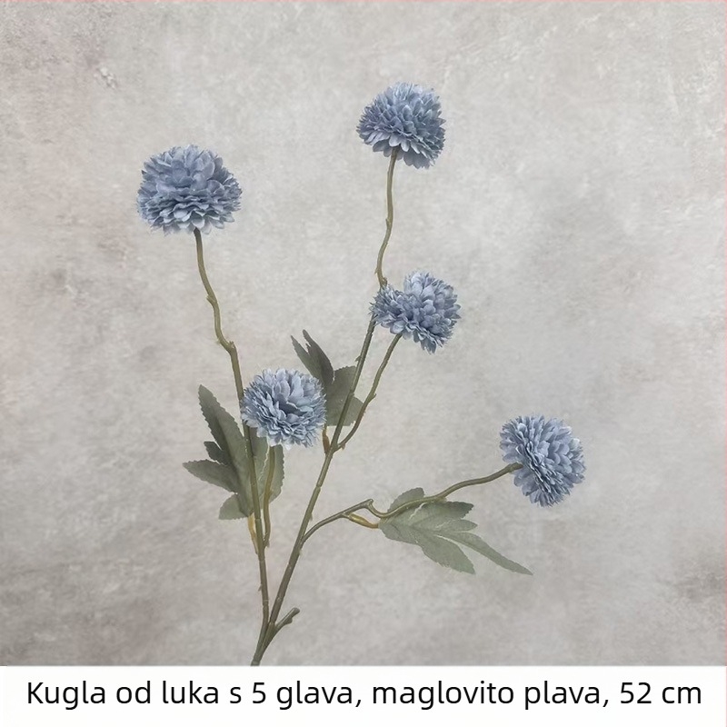 Jesenska paleta boja, petokraka lukovska kugla, umjetni satenski cvijet – krizantema i maslačak, dekor za dom i dnevni boravak
