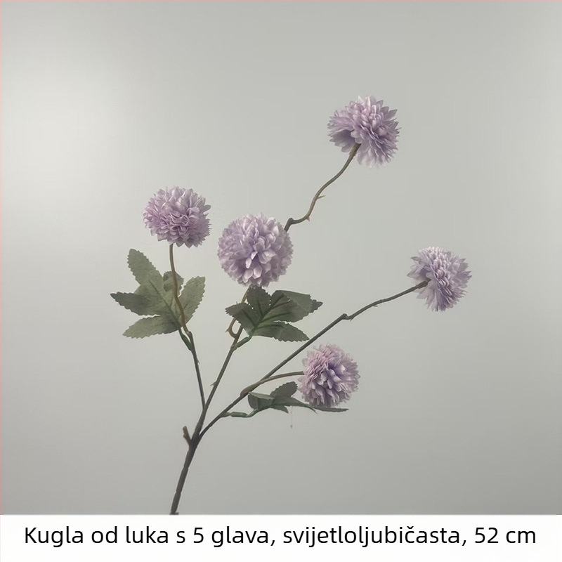 Jesenska paleta boja, petokraka lukovska kugla, umjetni satenski cvijet – krizantema i maslačak, dekor za dom i dnevni boravak