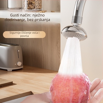 Kuhinjski aerator za slavinu, produžni nastavak protiv prskanja, jači protok vode s gustim rotirajućim tokom