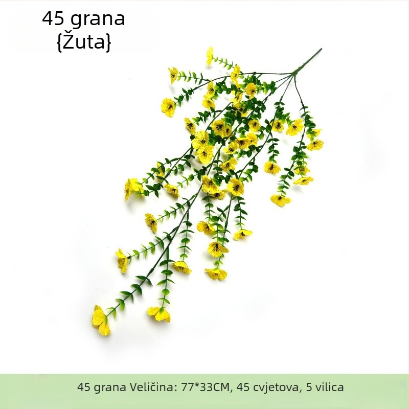 Buket od svile — realističan umjetni buket za svadbenu dekoraciju, vanjske fotografije i uređenje doma, visina 10–30 cm