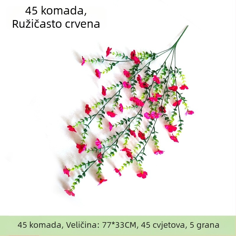 Buket od svile — realističan umjetni buket za svadbenu dekoraciju, vanjske fotografije i uređenje doma, visina 10–30 cm