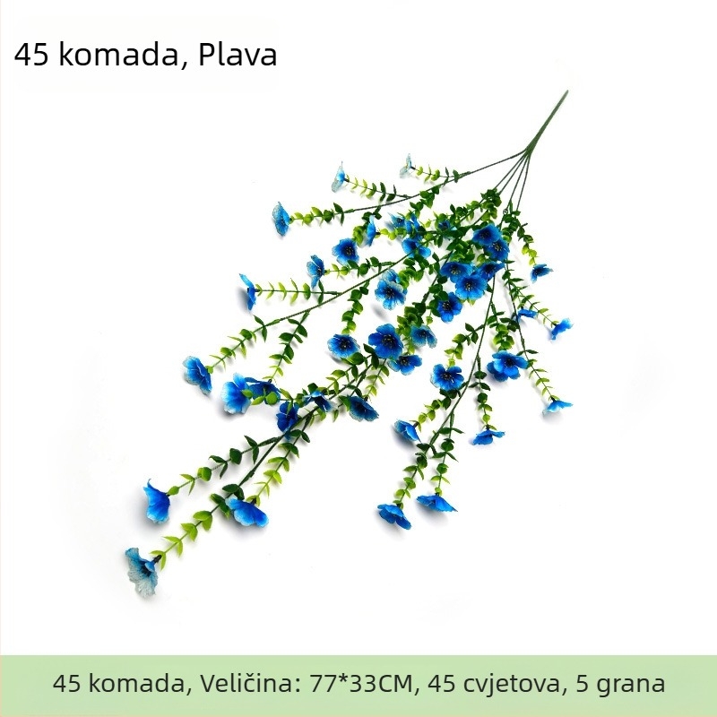 Buket od svile — realističan umjetni buket za svadbenu dekoraciju, vanjske fotografije i uređenje doma, visina 10–30 cm