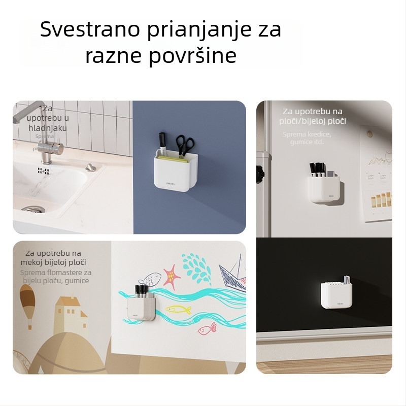 MB420 Sklopivi magnetski držač olovke – višenamjenski uredski organizator za bijelu ploču i pribor