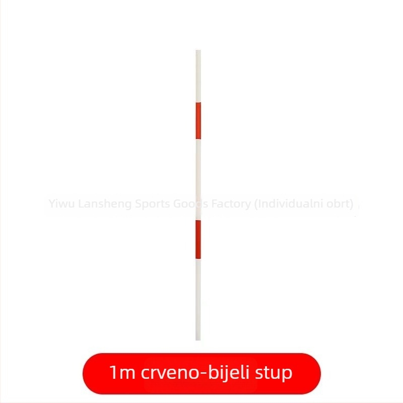 Trening kolci za košarku i nogomet s gumenom bazom, crveno-bijeli stupovi