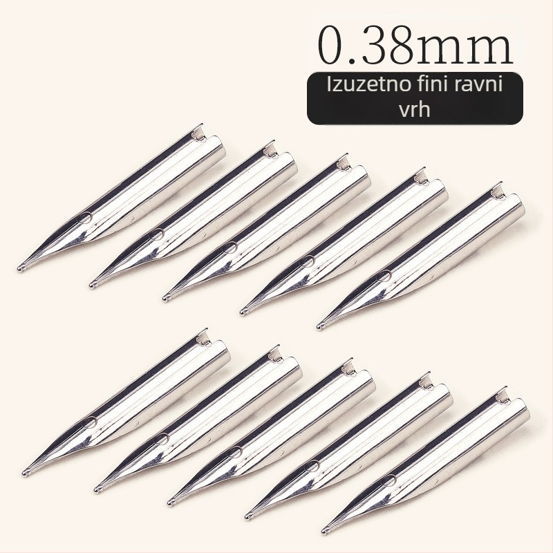 Zamjenski nib za nalivpero s malim okruglim vrhom, ekstra fin 0,5/0,38 mm, nehrđajući čelik