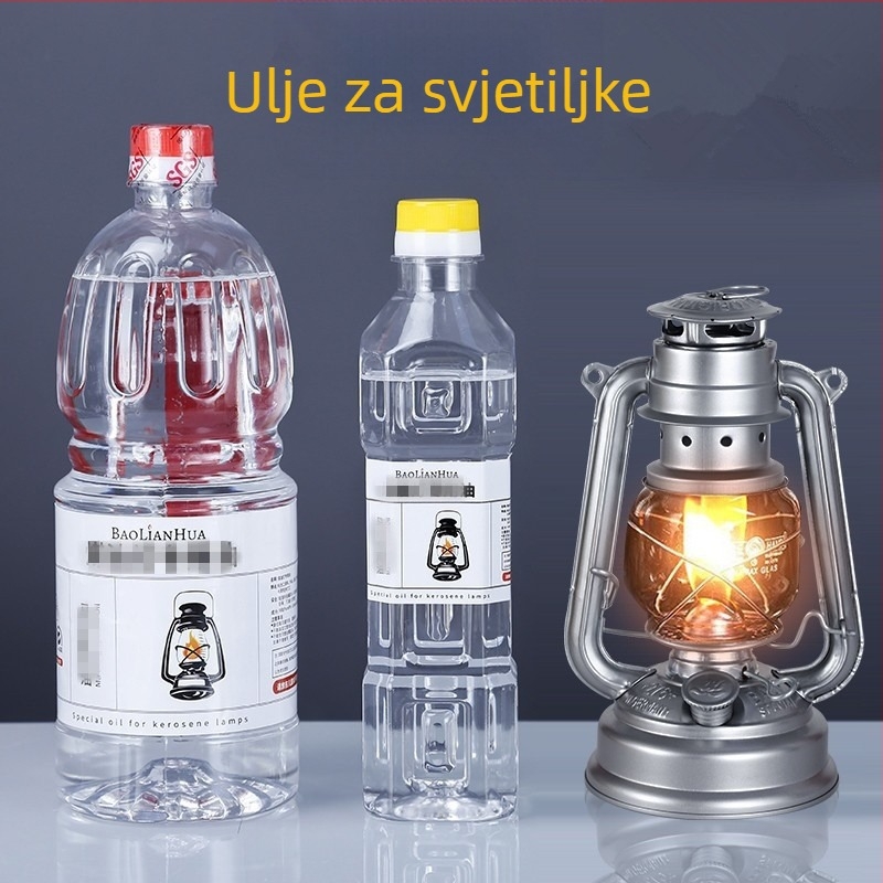 Lampa za kampiranje na ulje s bezdimnim gorivom od gheea, retro seoskog stila za vanjsku upotrebu