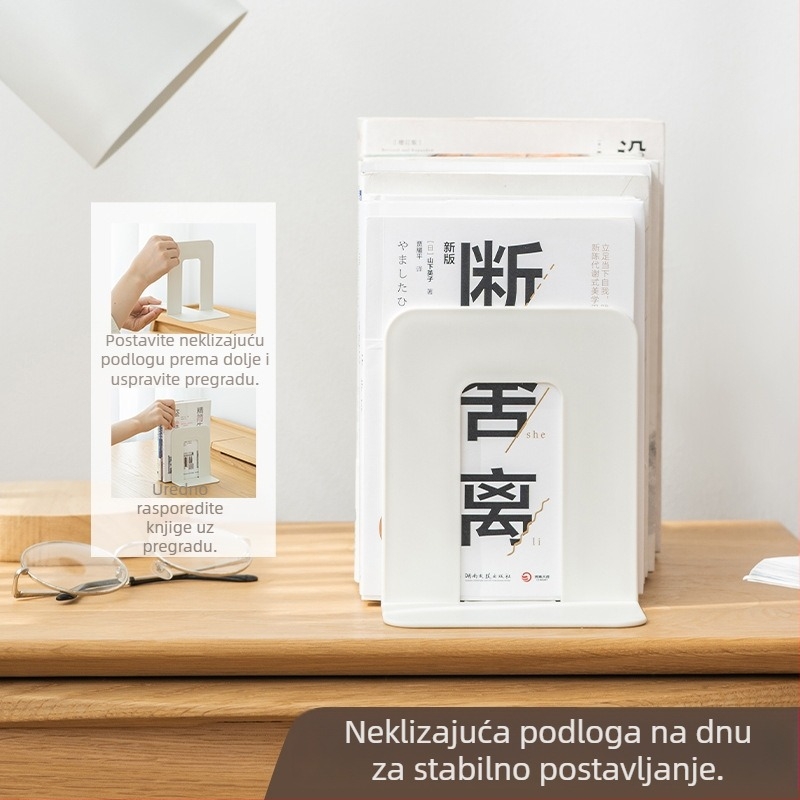 Sklopivi plastični stalak za knjige za studentski stol