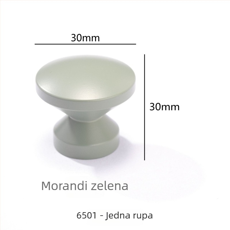 Nordijska šarena jednootvorna ručka za vrata i ladice, Morandi bijela i svijetlosiva, dječja soba i studij, moderni minimalistički stil