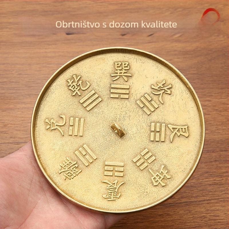 Polirano mesingano Bagua ogledalo i brončano ogledalo sa dvanaest znakova zodijaka, motiv šljivinog cvijeta, svadbeno ogledalo za struk