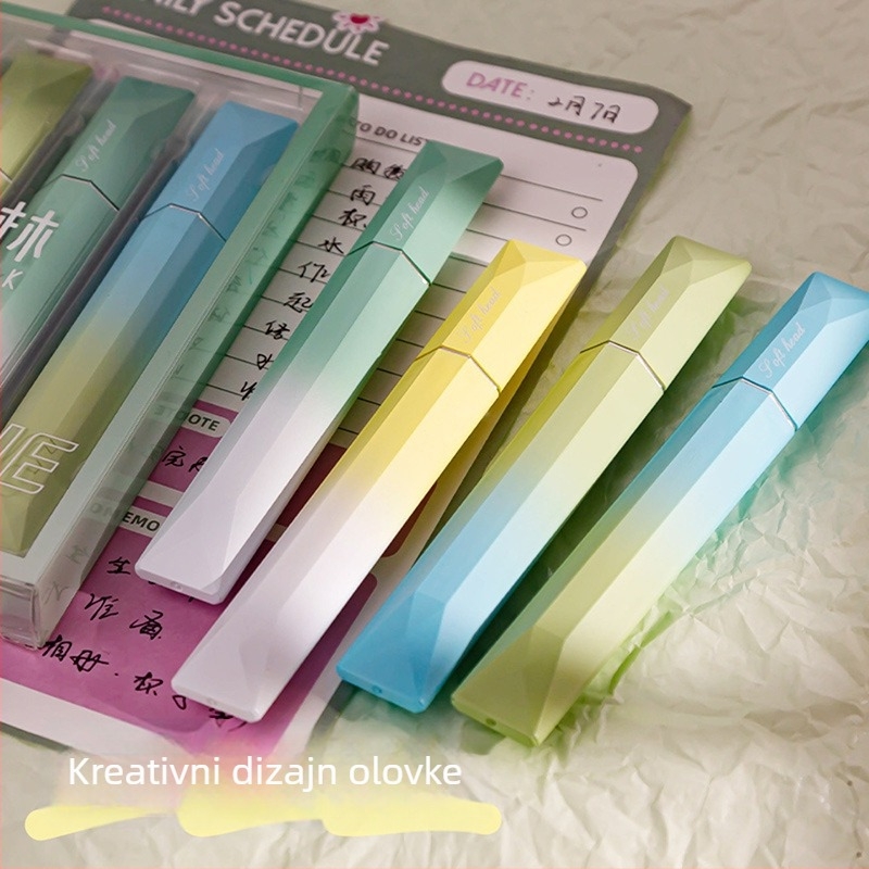 Prizmom gradijentni marker za podcrtavanje – žive boje, neizbrisiv, za učenike