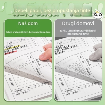 Slatka prenosiva bilježnica za domaću zadaću za prvašiće