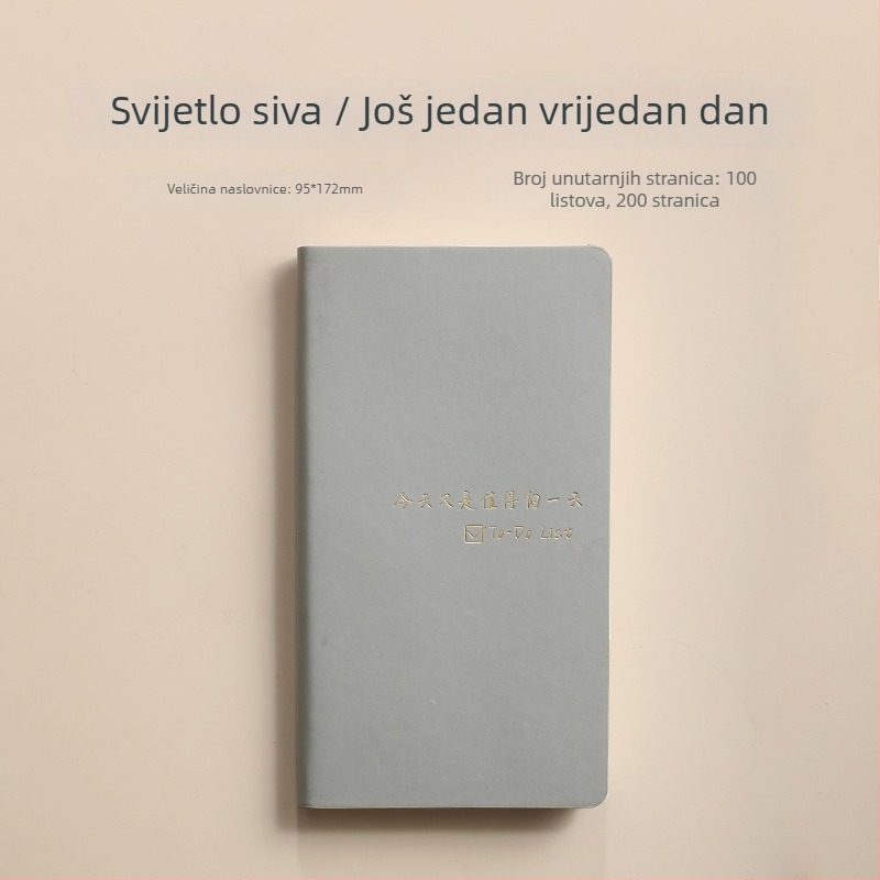 Prijenosni A6 bilježnica s prilagodljivim logom za dnevno planiranje i poslovni raspored