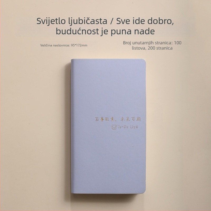 Prijenosni A6 bilježnica s prilagodljivim logom za dnevno planiranje i poslovni raspored
