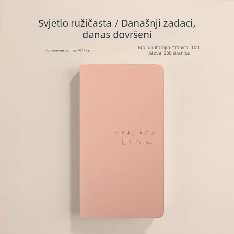 Prijenosni A6 bilježnica s prilagodljivim logom za dnevno planiranje i poslovni raspored