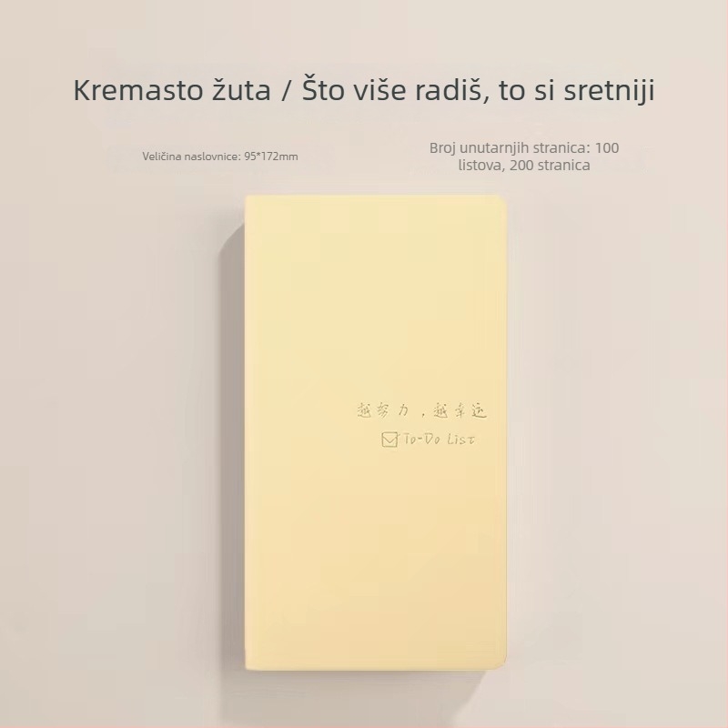 Prijenosni A6 bilježnica s prilagodljivim logom za dnevno planiranje i poslovni raspored