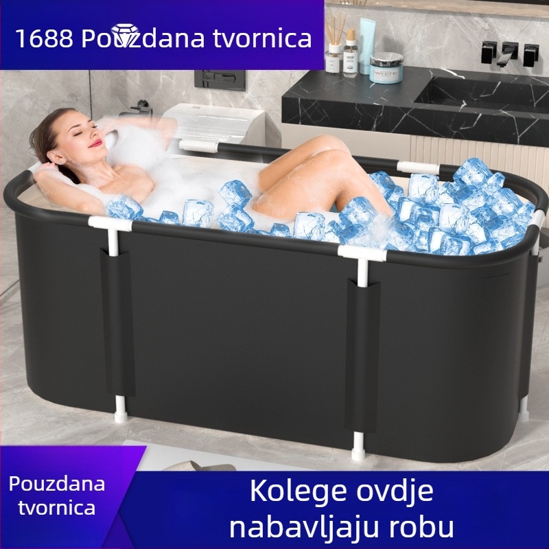 Sklopiva, nafukljiva kanta za ledeno kupanje za odrasle, prijenosna kada za sportaše
