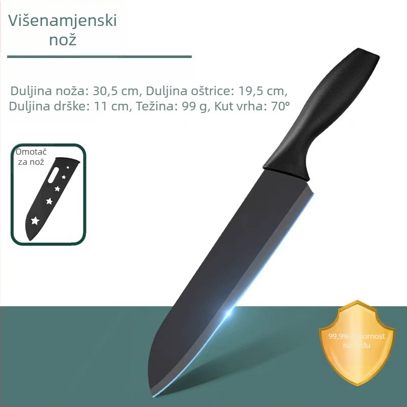 7-dijelni set kuhinjskih noževa od nehrđajućeg čelika s neprijanjajućim premazom