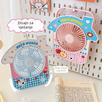Vertikalni USB stolni ventilator, sladak, kreativan, prijenosni mini ventilator