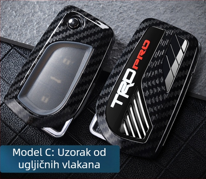 Kućište ključa Toyota za Camry, Prado, Levin, Highlander, RAV4, Sienna i Avalon — cinkova legura
