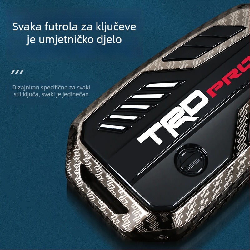 Kućište ključa Toyota za Camry, Prado, Levin, Highlander, RAV4, Sienna i Avalon — cinkova legura