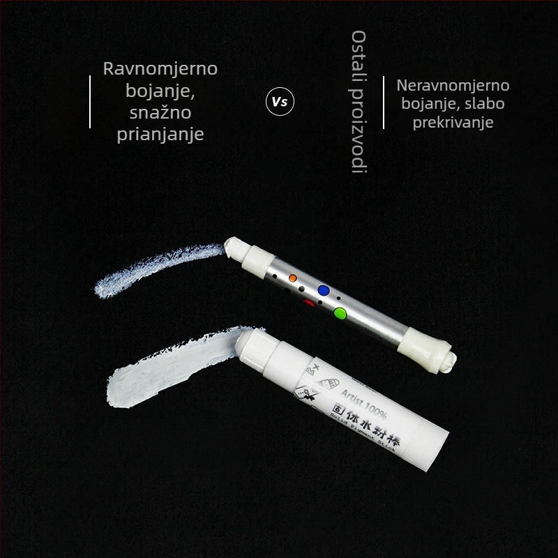 Xixi Bear čvrste gouache štapiće, vodotopive, perive, bez mirisa, u setovima od 18/12/6 boja za vrtić.