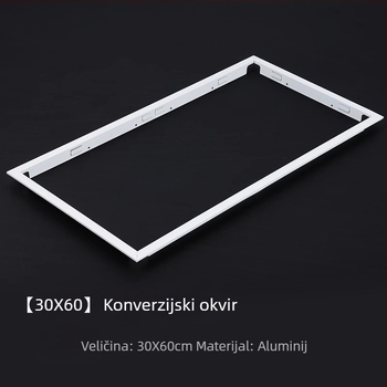 Integrirani okvir stropa kupaone s LED rasvjetom, 30x30 i 30x60 aluminijski okvir – dodaci