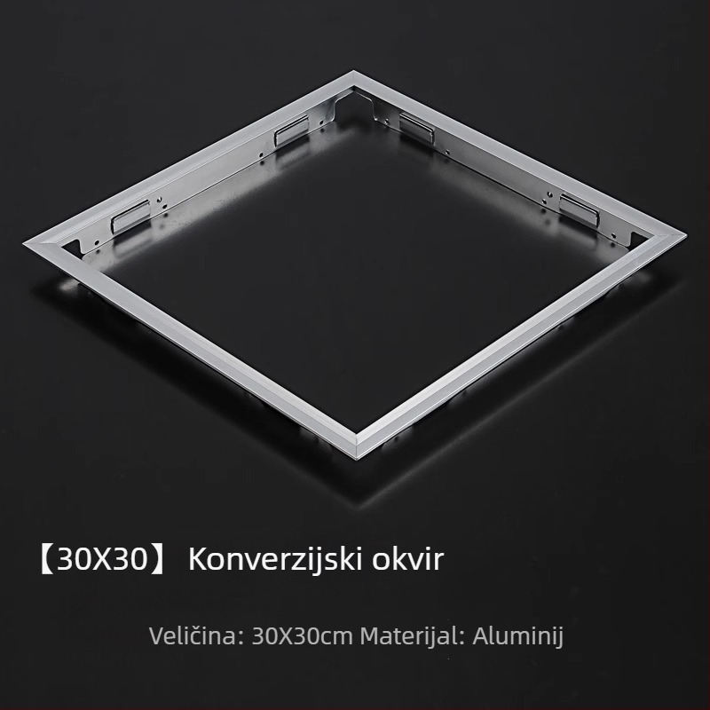 Integrirani okvir stropa kupaone s LED rasvjetom, 30x30 i 30x60 aluminijski okvir – dodaci