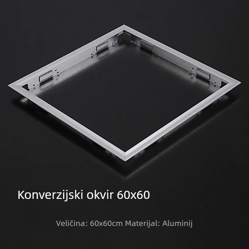 Integrirani okvir stropa kupaone s LED rasvjetom, 30x30 i 30x60 aluminijski okvir – dodaci